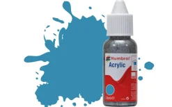 Humbrol 48 14ml Acrylic Gloss Mediterranean Blue Paint Dropper Bottle