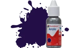 Humbrol 68 14ml Acrylic Gloss Purple Paint Dropper Bottle