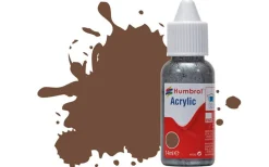 Humbrol 98 14ml Acrylic Matt Chocolate Paint Dropper Bottle