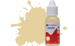 Humbrol 121 14ml Acrylic Matt Pale Stone Dropper Bottle