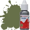 Humbrol 80 14ml Acrylic Matt Grass Green Paint Dropper Bottle