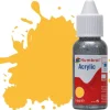 Humbrol 24 14ml Acrylic Matt Trainer Yellow Paint Dropper Bottle