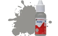 Humbrol 126 14ml Acrylic Matt US Medium Grey Paint Dropper Bottle