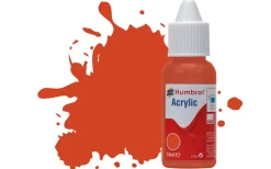 Humbrol 132 14ml Acrylic Satin Red Dropper Bottle