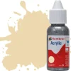 Humbrol 71 14ml Acrylic Satin Oak Paint Dropper Bottle