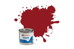Humbrol 20 14ml Enamel Gloss Crimson Paint RAL3004 Tinlet