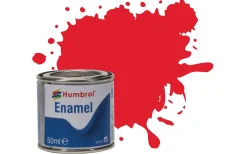 Humbrol 19 50ml Enamel Gloss Bright Red Paint Tinlet