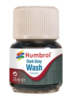 Humbrol Enamel Wash Dark Grey 28ml