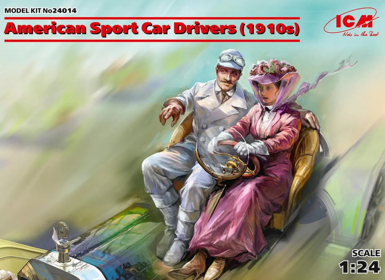 ICM 1/24 American Sport Car Drivers 1910s