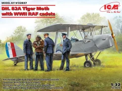 ICM 1/32 de Havilland DH.82A Tiger Moth With RAF Cadets Model Kit