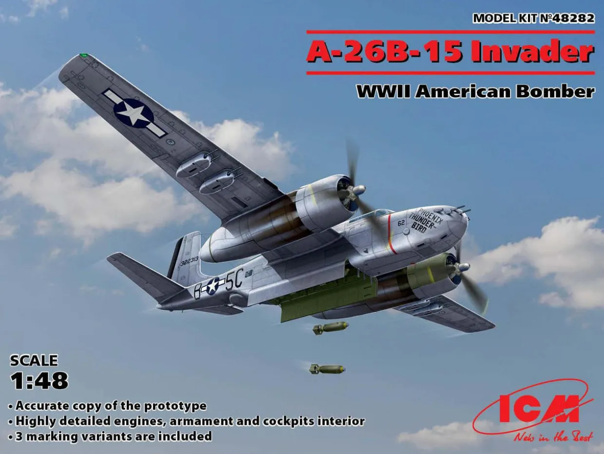 ICM 1/48 Douglas A-26B-15 Invader Model Kit