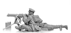 ICM 1/35 WWI British Vickers MG & Crew Model Kit