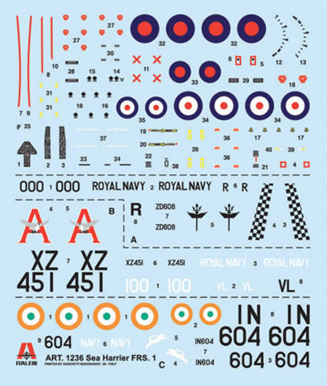 Italeri 1/72 BAE Sea Harrier FRS.1 Falklands Model Kit