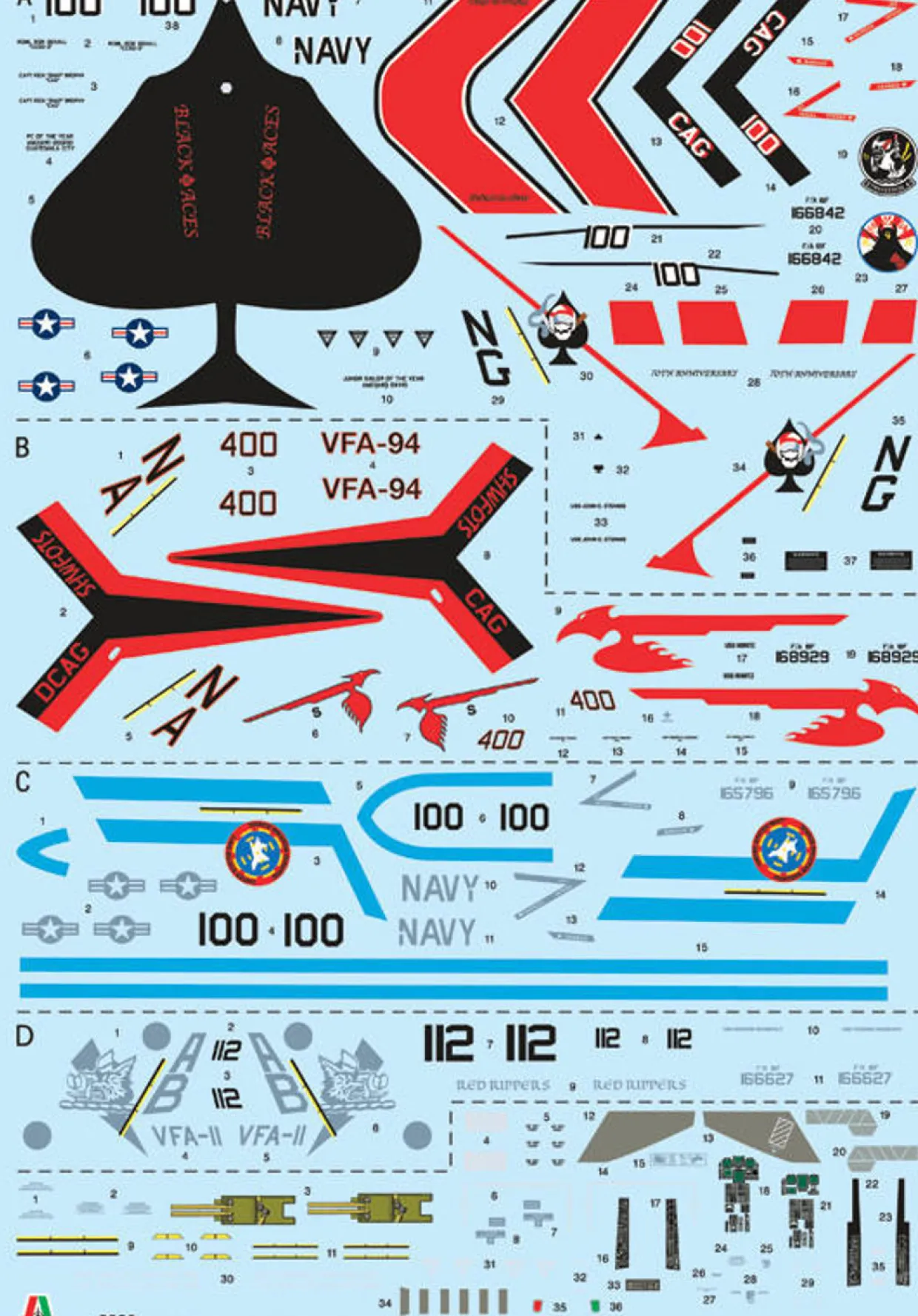 Italeri 1/48 Boeing F/A - 18F Hornet