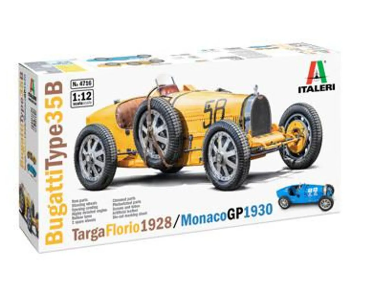 Italeri 1/12 Bugatti Type 35B - Targa Florio '28 / Monaco GP '30