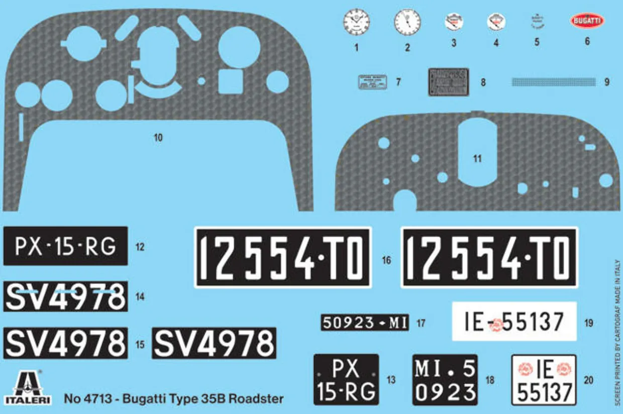 Italeri 1/12 Bugatti Type 35B Roadster
