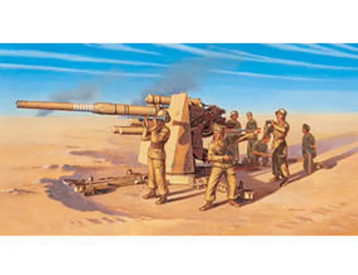 Italeri 1/72 8.8cm Flak 37 Fast Assembly Model Kit