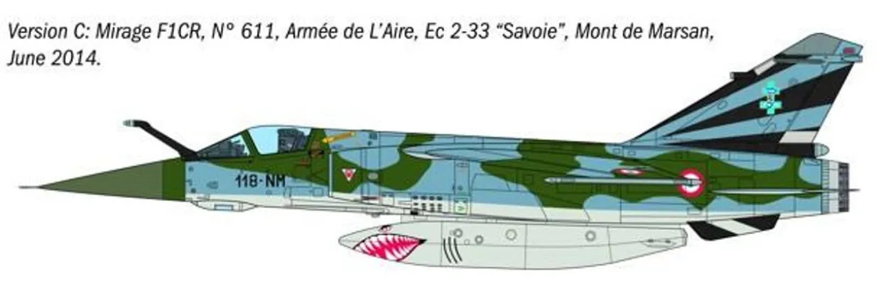 Italeri 1/48 Dassault Mirage F1 C/CR