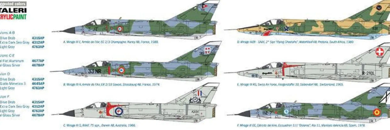 Italeri 1/32 Dassault Mirage III E/R