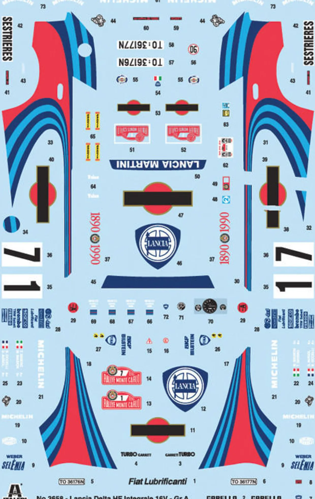 Italeri 1/24 Lancia Delta HF Integrale Rally