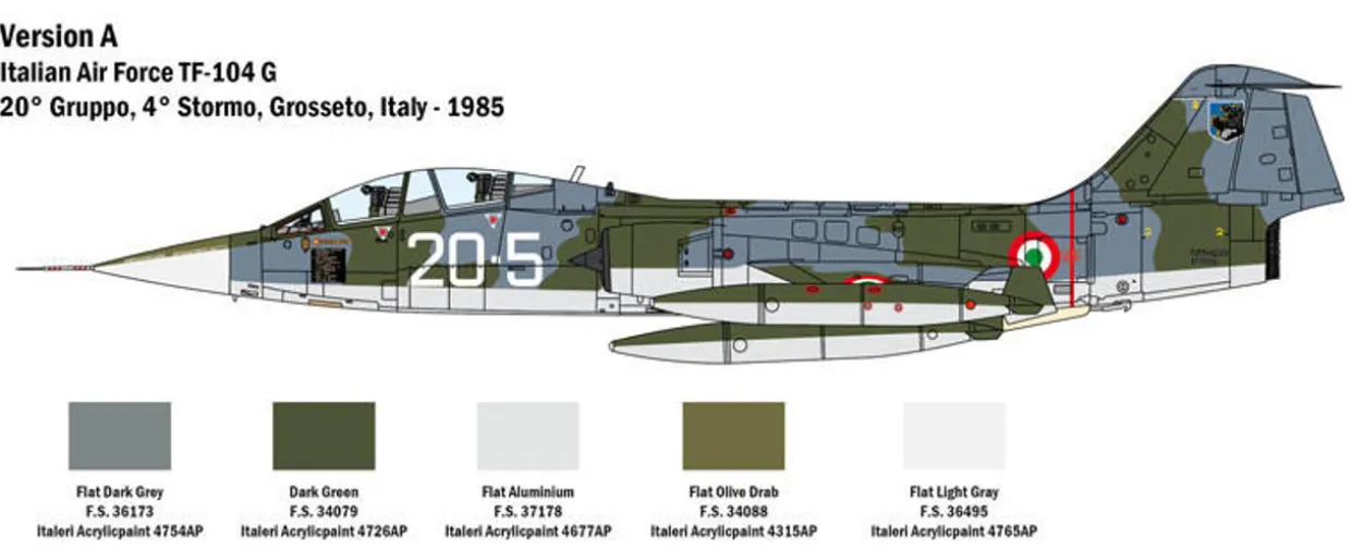 Italeri 1/32 Lockheed TF-104G AMI Starfighter