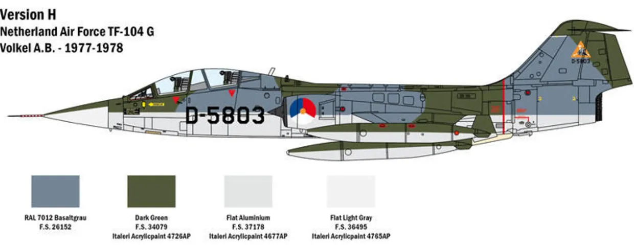 Italeri 1/32 Lockheed TF-104G AMI Starfighter