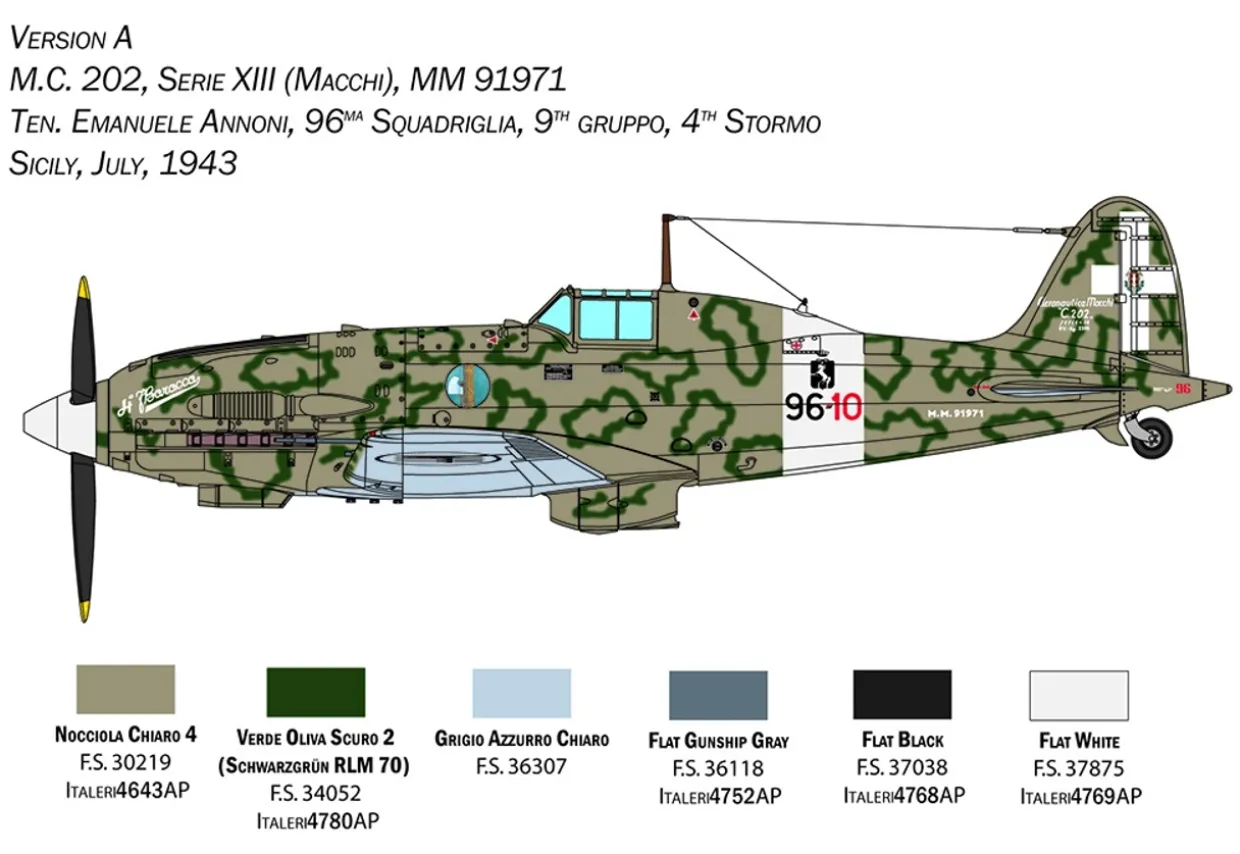Italeri 1/32 Macchi MC.202 Folgore Model Kit