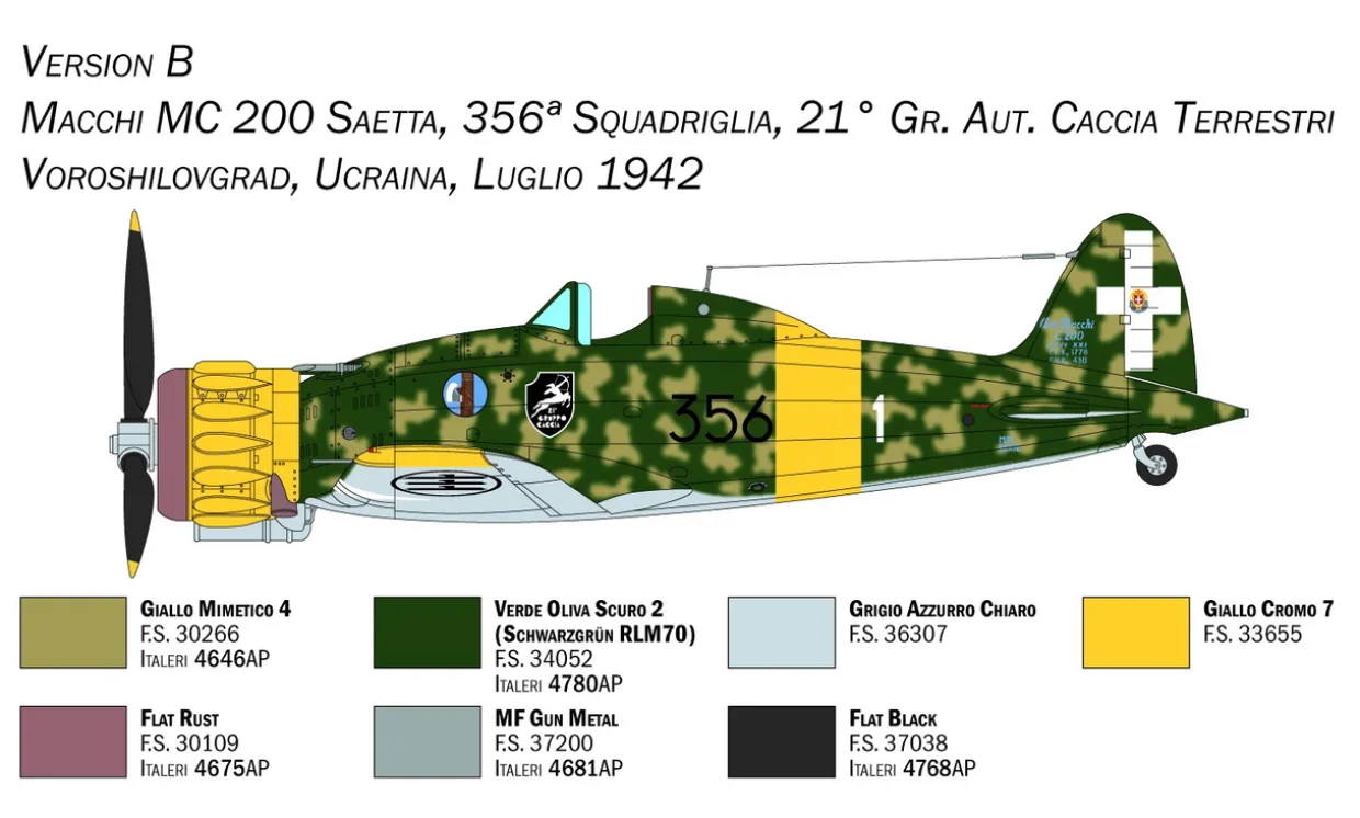 Italeri 1/48 Macchi MC.200 XXI-XXIII Series