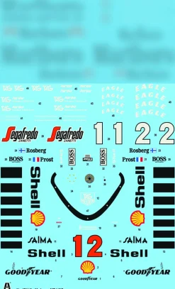 Italeri 1/12 McLaren MP4/2C Prost Rosberg