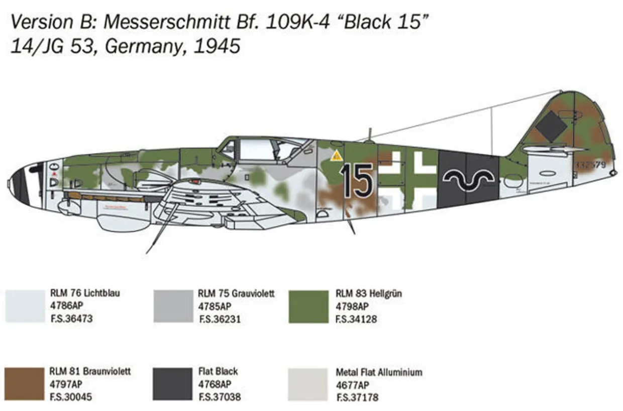 Italeri 1/48 Messerschmitt Bf 109K-4