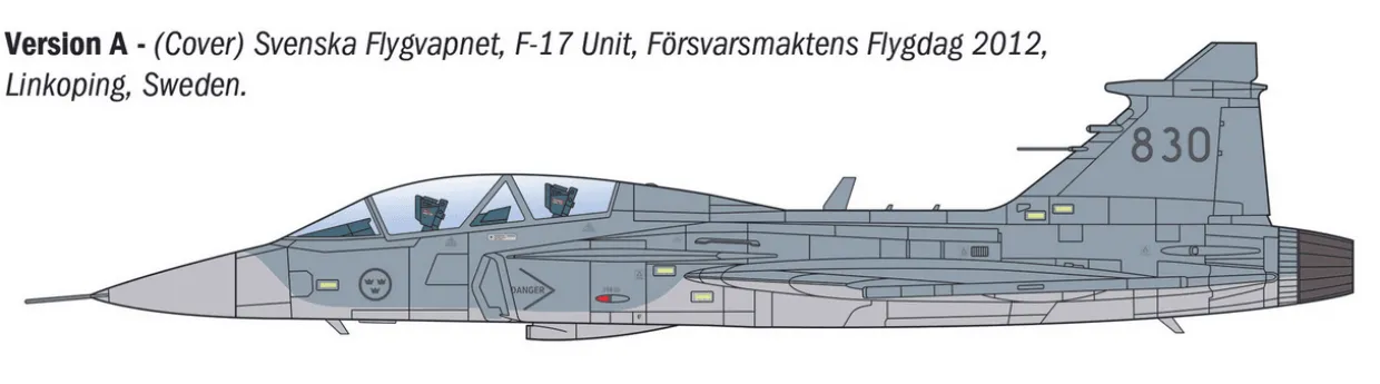 Italeri 1/72 Saab JAS 39 Gripen Twin Seater