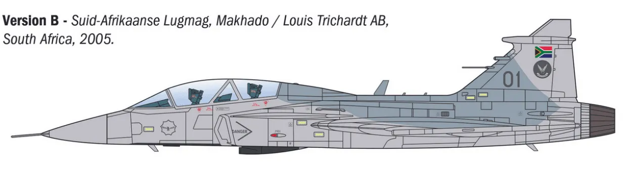 Italeri 1/72 Saab JAS 39 Gripen Twin Seater