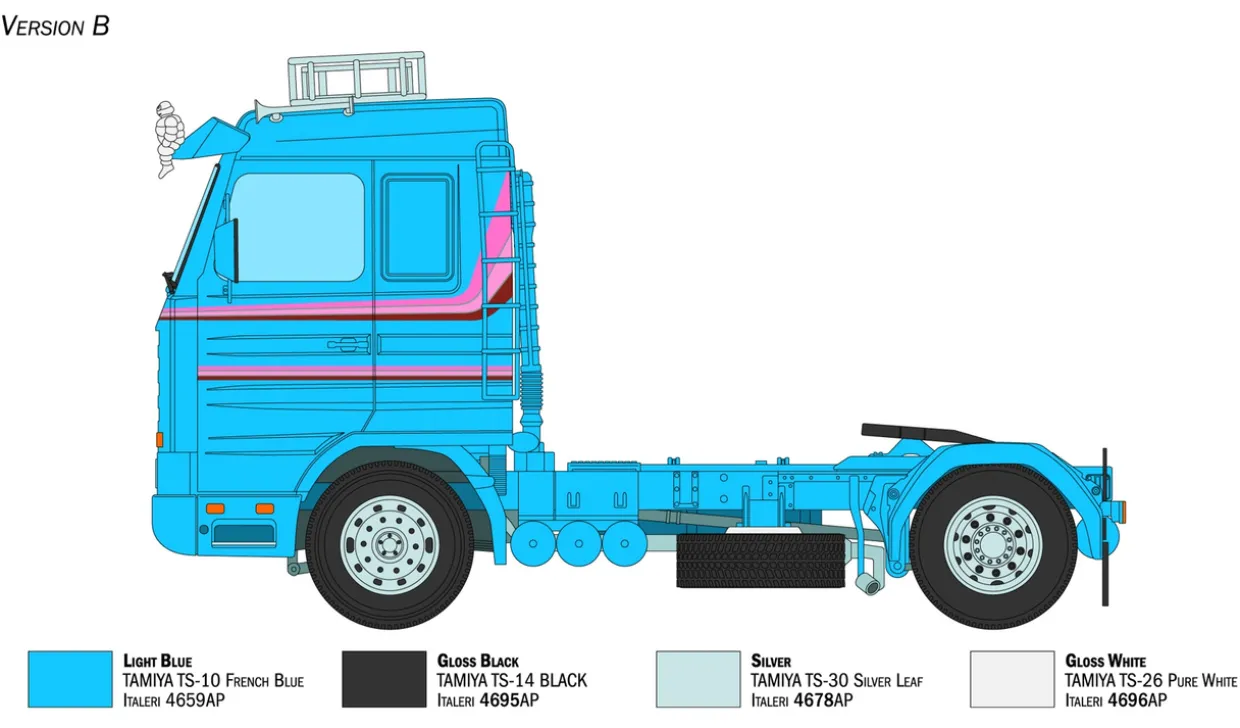 Italeri 1/24 Scania R143 M 500 Streamline 4x2