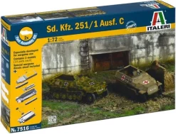 Italeri 1/72 Sd.Kfz.251/1 Ausf.C Fast Assembly Model Kit