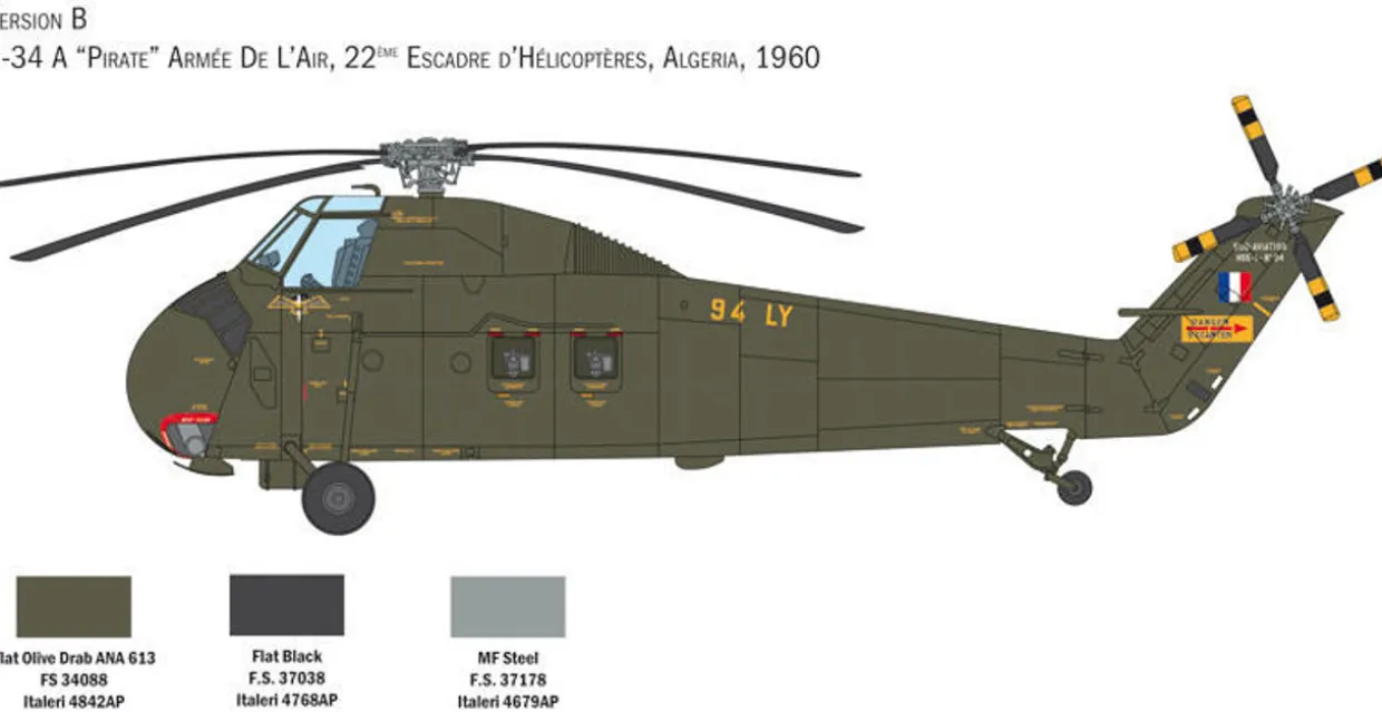 Italeri 1/48 Sikorsky HUS-1 Sea Horse / UH-34D