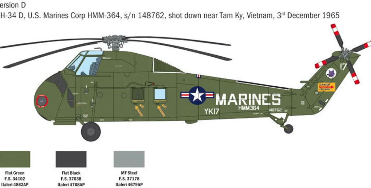 Italeri 1/48 Sikorsky HUS-1 Sea Horse / UH-34D