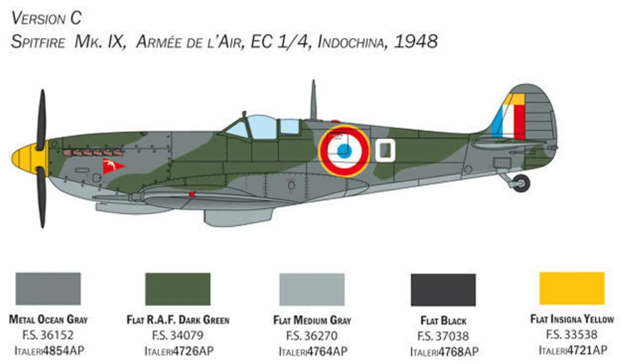 Italeri 1/48 Supermarine Spitfire MK.IX