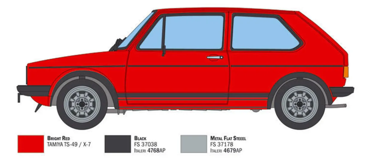 Italeri 1/24 Volkswagen Golf GTI First Series 1976/78