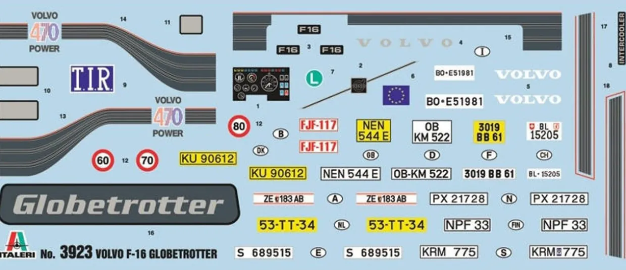 Italeri 1/24 Volvo F-16 Globetrotter