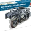 Italeri 1/9 Zundapp KS750 with Sidecar