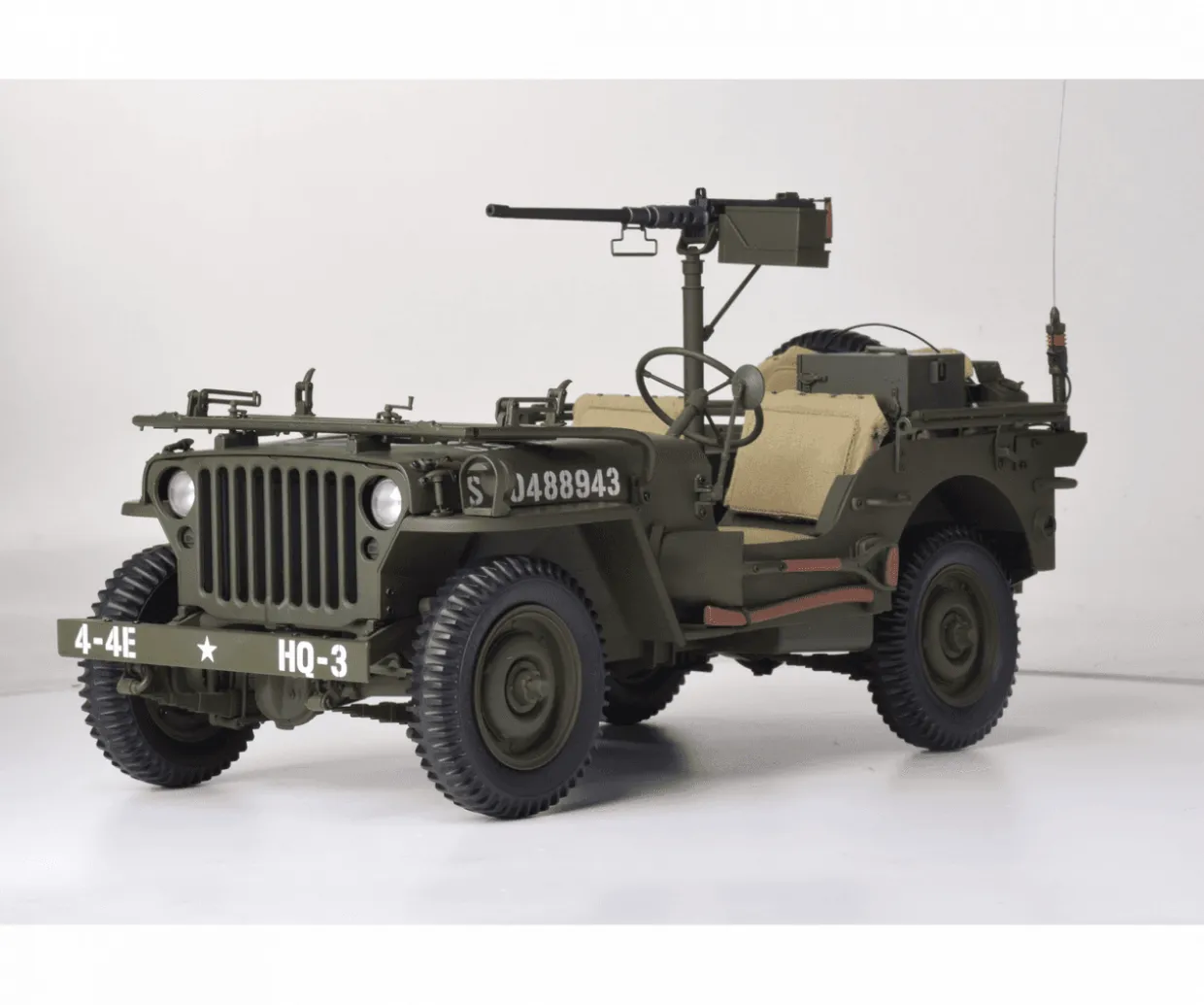 IXO 1/8 Willys Jeep with Trailer and ATG