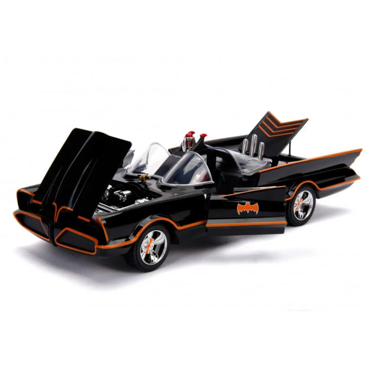 Jada 1/18 1966 Batmobile With Figures and Working Lights Diecast Model