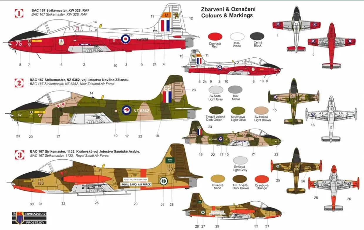KPM 1/48 BAC 167 Strikemaster Model Kit