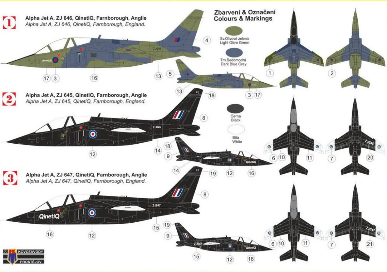 KPM 1/72 Dassault/Dornier Alpha Jet A QinetiQ Model kit