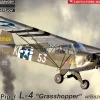 KPM 1/72 Piper L-4 Grasshopper with Bazookas Model Kit