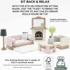 Le Toy Van Daisylane Sitting Room Dolls House Furniture