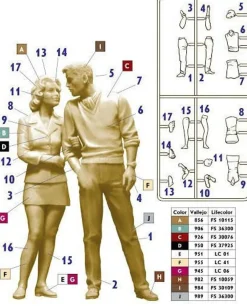 Master Box 1/24 Dangerous Curves - Bob and Sally The Happy Couple