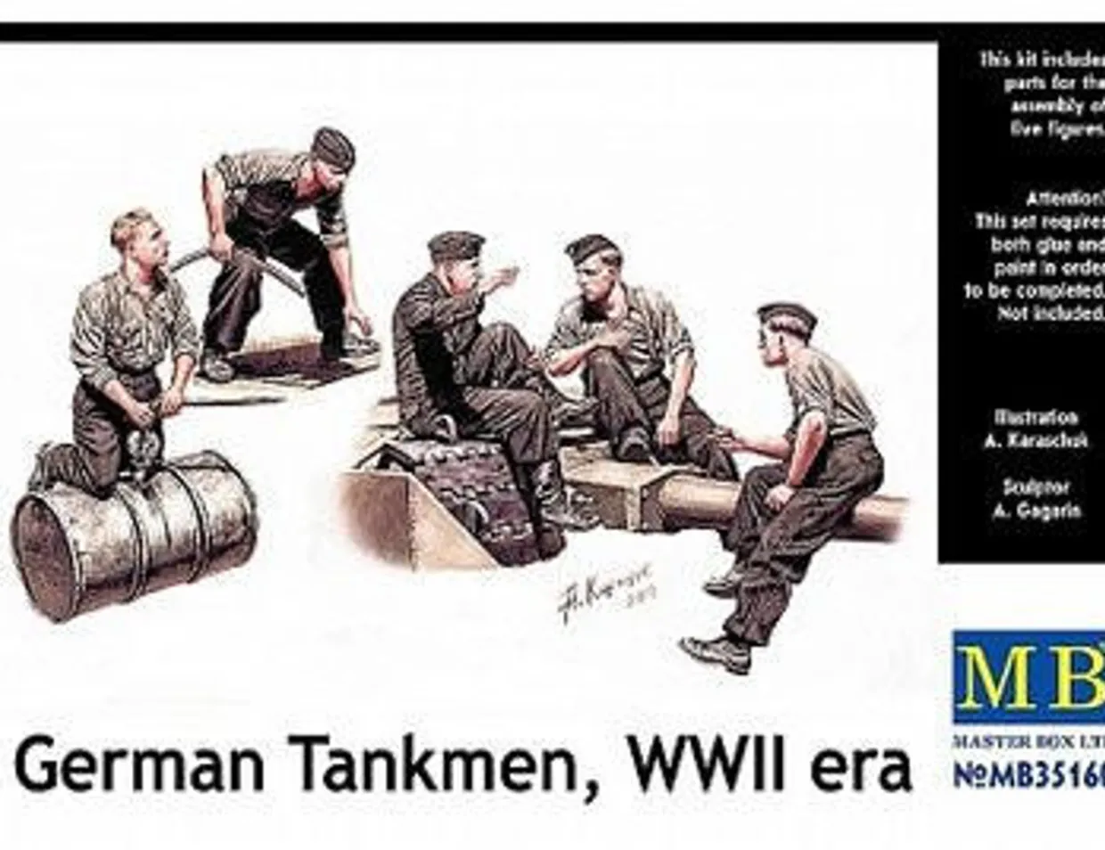 Master Box 1/35 German Tankmen World War II