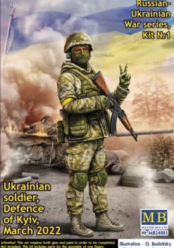Master Box 1/24 RU-UKR War Kit No.1 Ukrainian Soldier, Defence of Kyiv 2022