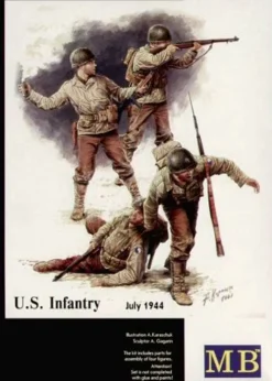Master Box 1/35 WWII US Infantry July 1944